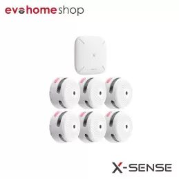 kit 6 sensori fumo + hub...